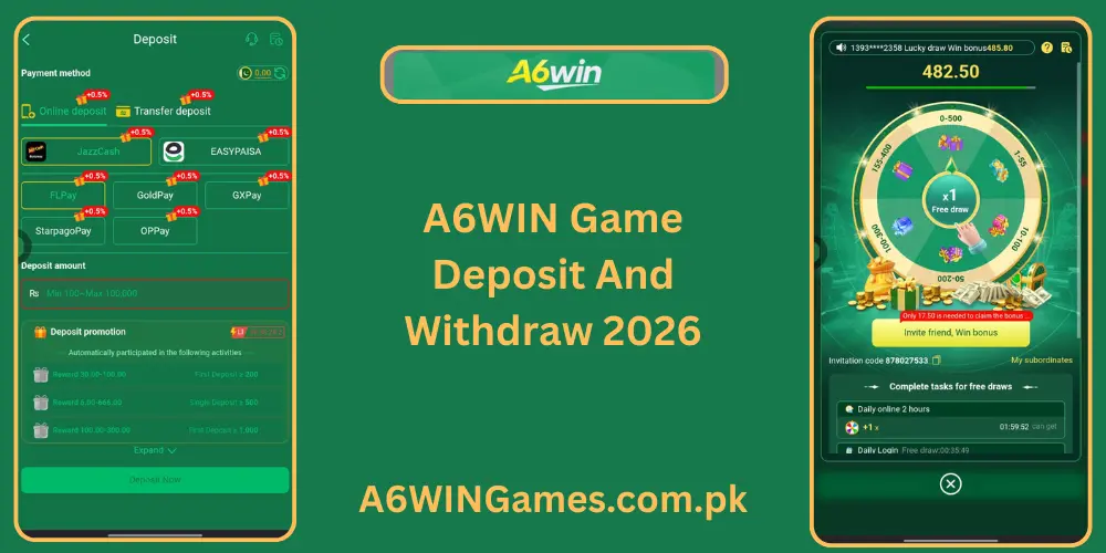 A6Win Game Deposit And Withdraw