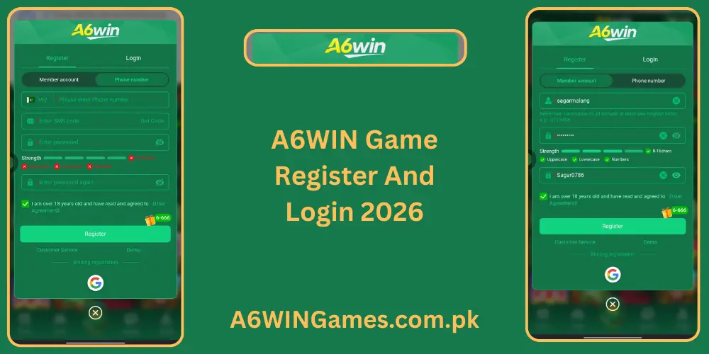A6Win Login And Register